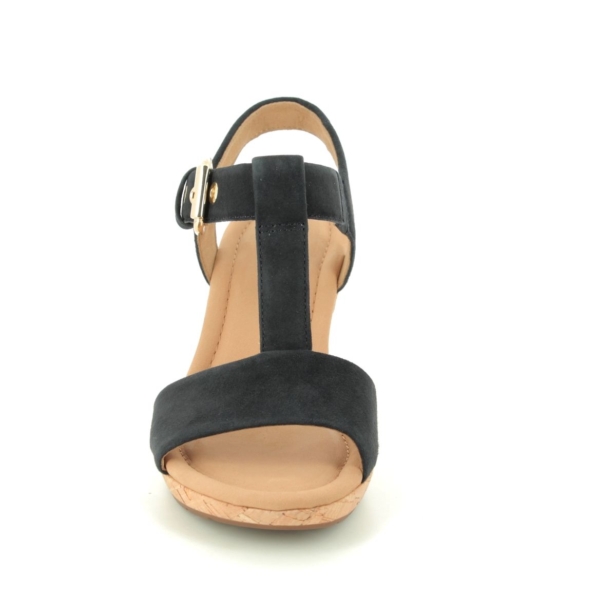 gabor navy wedge shoes