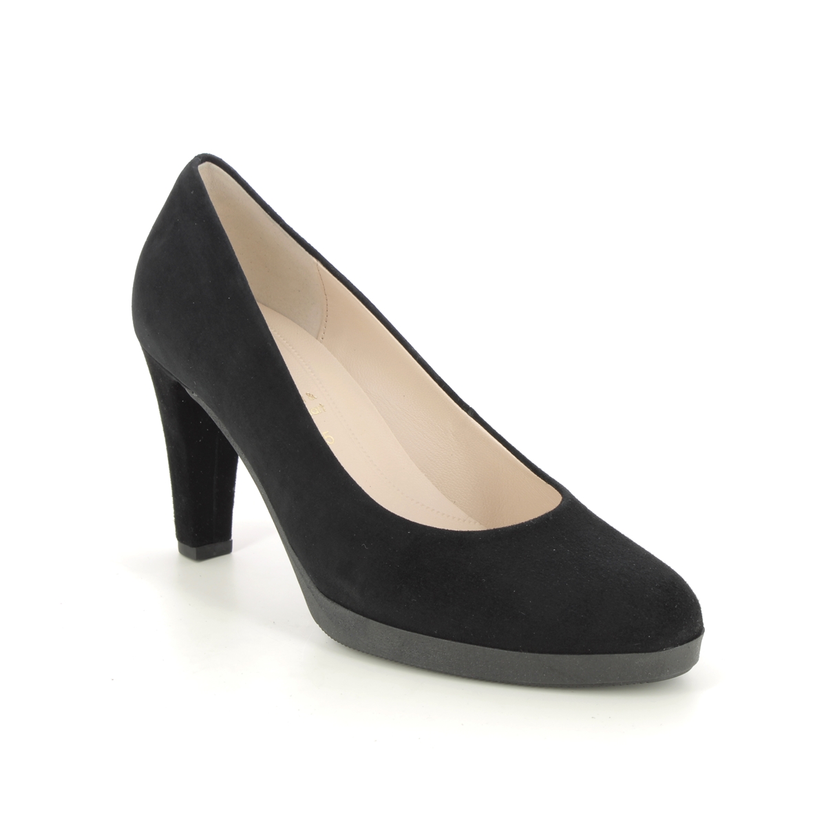 Gabor Katesbridge Black Suede Womens High Heels 31.290.17 In Size 5 In Plain Black Suede  Womens High Heels In Soft Black Suede Leather