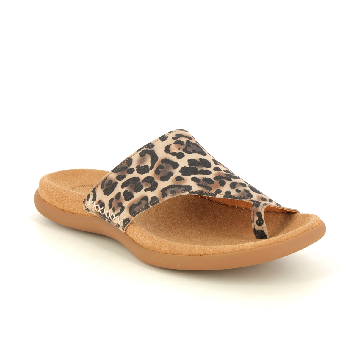 Gabor Lanzarote Leopard print Womens Toe Post Sandals 43.700.42 in a Plain Leather in Size 38