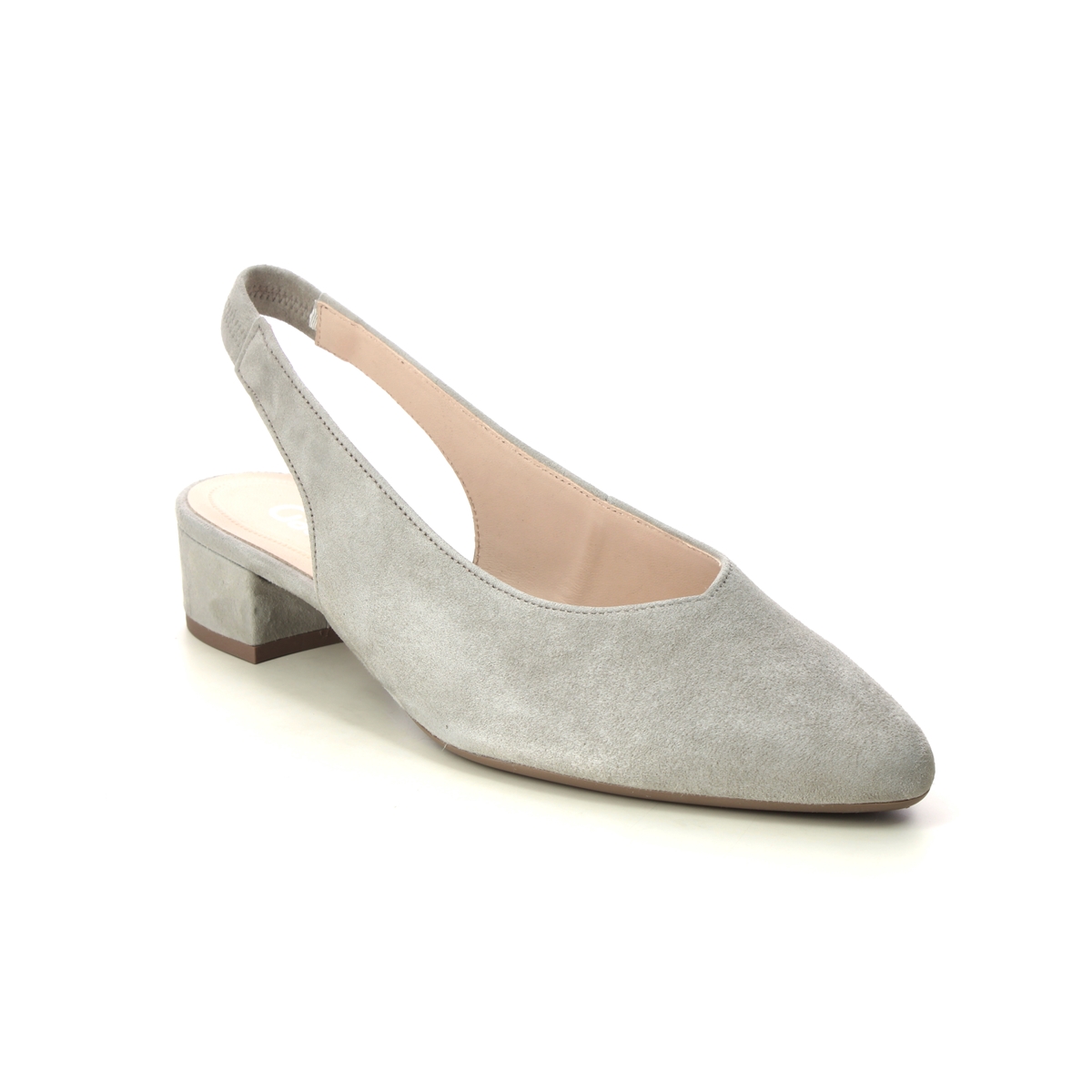 Gabor Mack Light Taupe suede Womens Slingback Shoes 41.520.12 in a Plain Leather in Size 7.5
