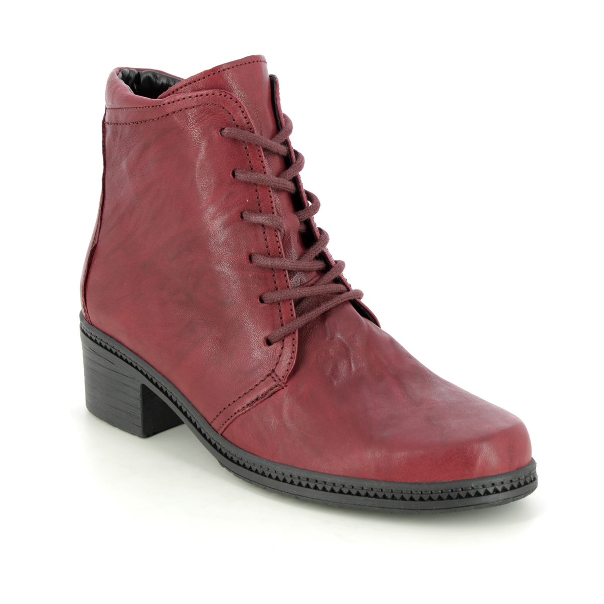 Erobring Tap Bugsering Gabor Mena Soul 94.661.55 Red leather Lace Up Boots