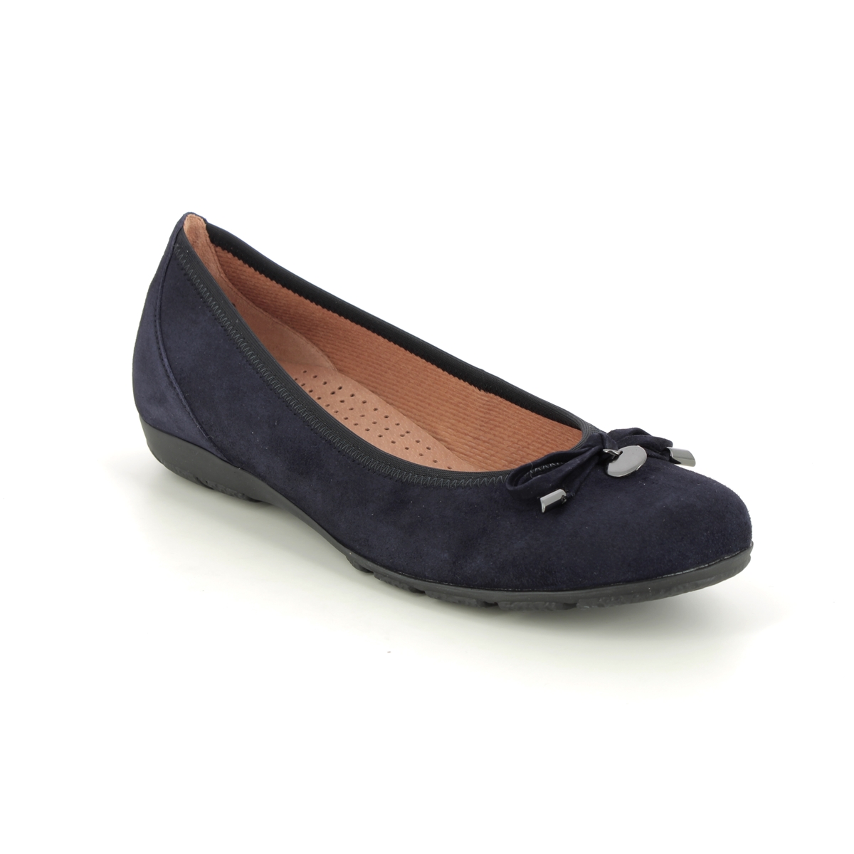 Gabor Ring Hovercraft Navy nubuck Womens pumps 34.164.16 in a Plain Leather in Size 6.5