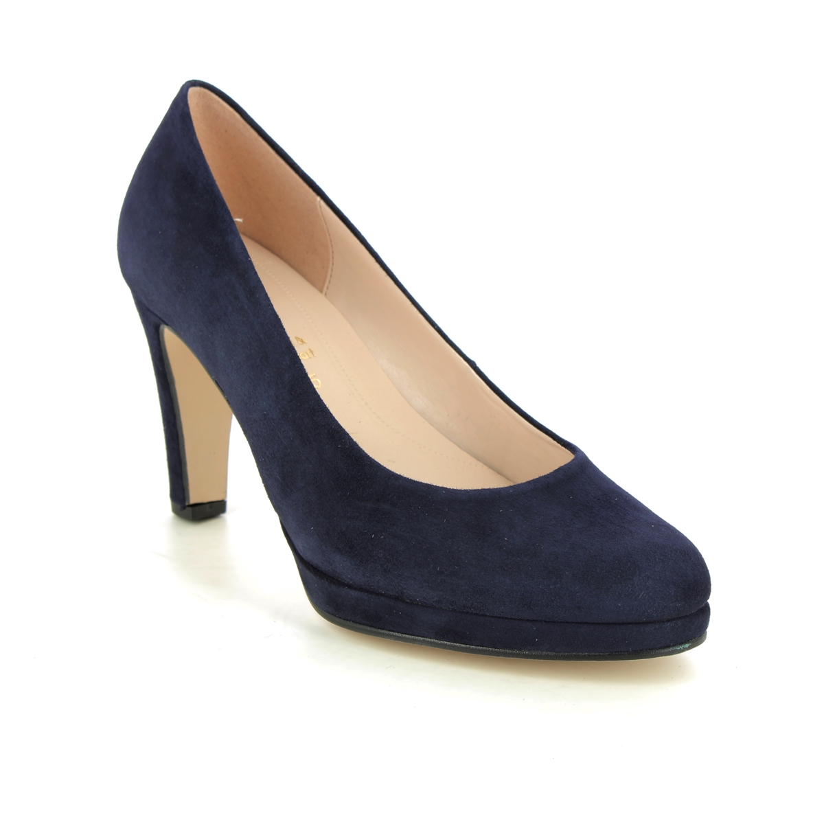 Gabor Splendid Navy suede Womens High Heels 21.270.16 in a Plain Leather in Size 5