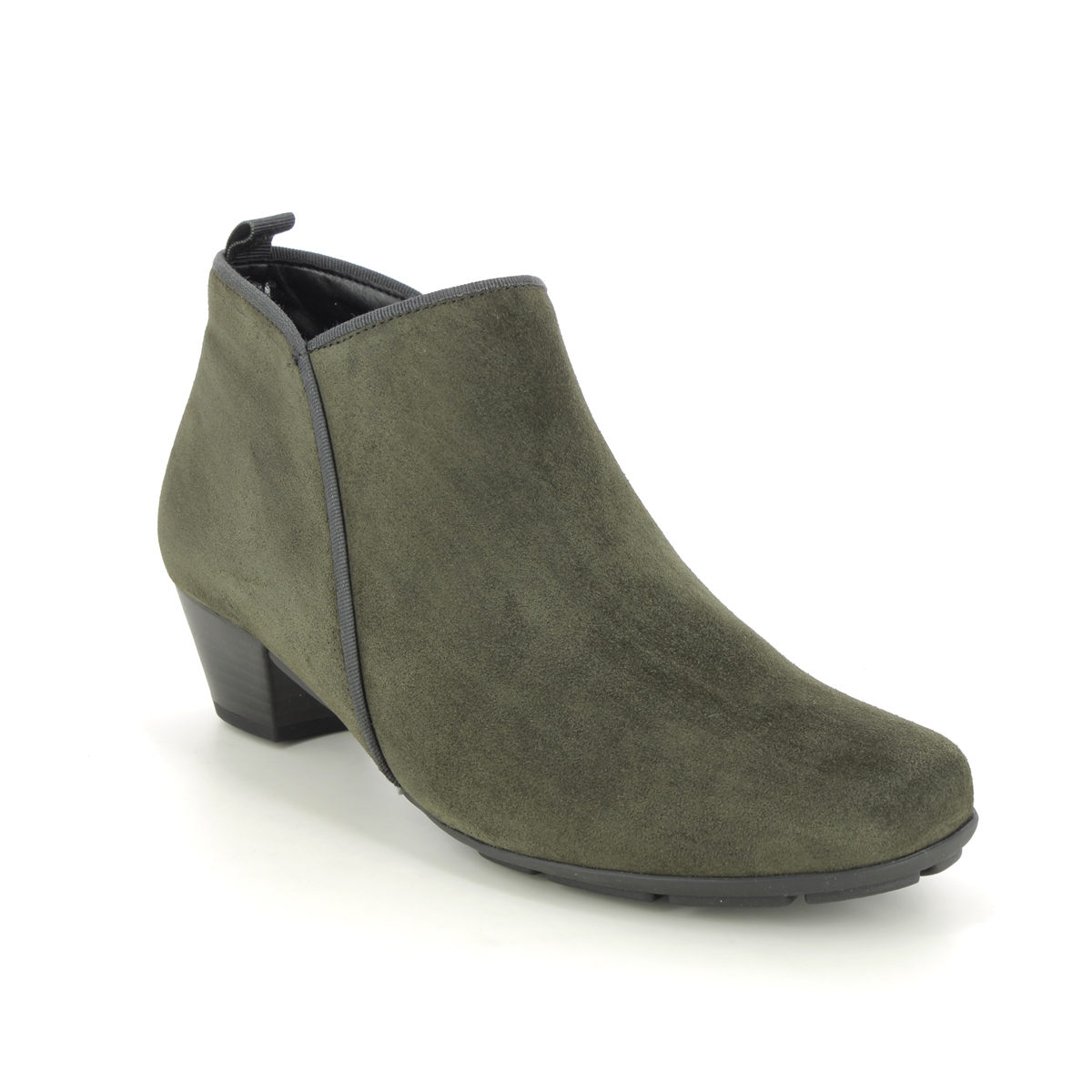 Gabor Trudy Green Suede Womens Ankle Boots 35.633.11 In Size 4 In Plain Green Suede  Womens Ankle Boots In Soft Green Suede Leather