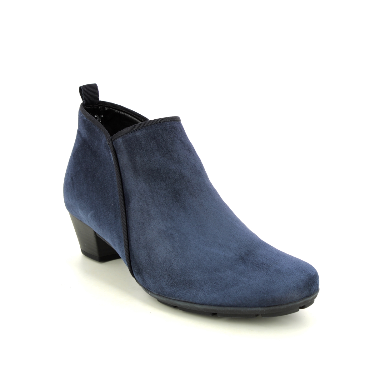 Gabor Trudy Navy Suede Womens Ankle Boots 95.603.16 In Size 6.5 In Plain Navy Suede  Womens Ankle Boots In Soft Navy Suede Leather