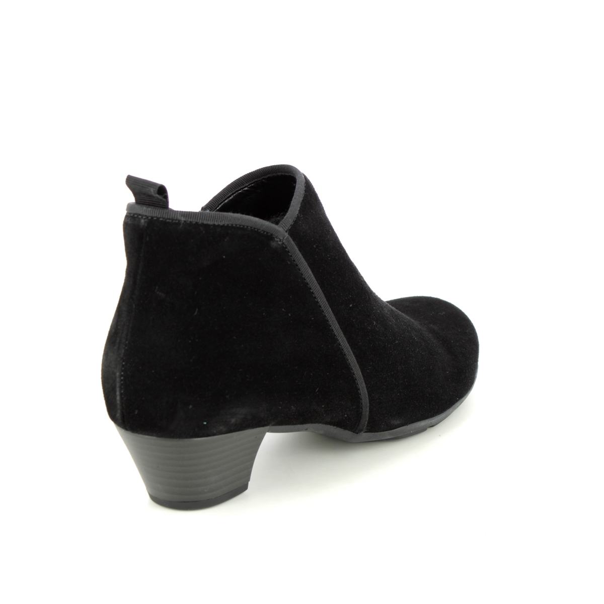 Gabor Trudy Black Suede Womens ankle boots 35.633.17