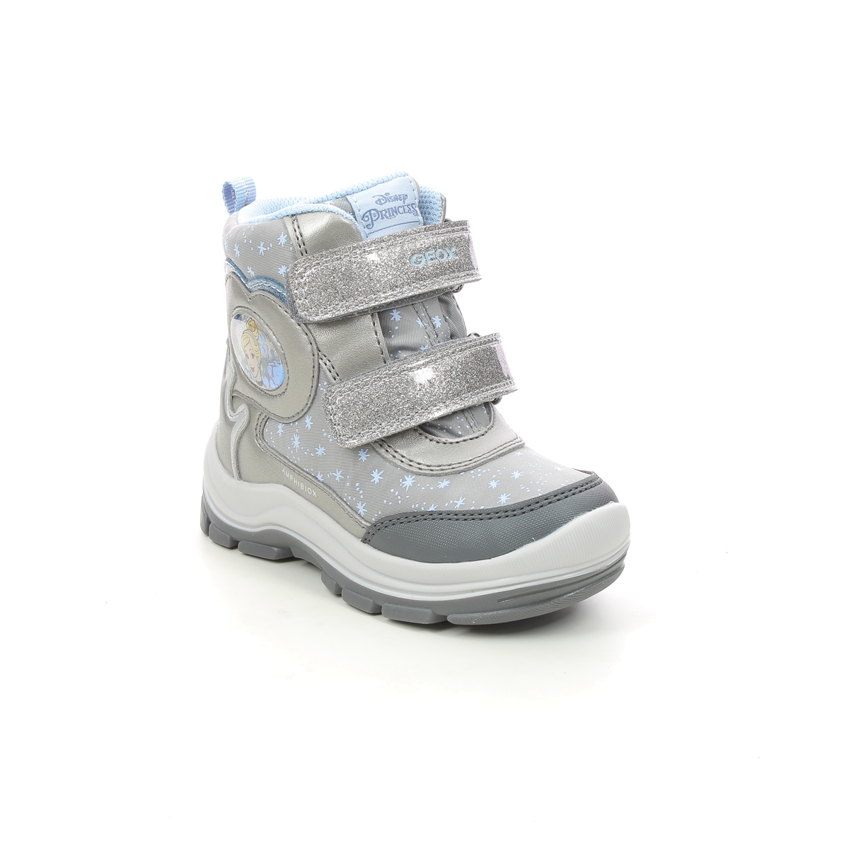 Geox - Flanfil G Tex (Silver) B163Wb-C1009 In Size 23 In Plain Silver For kids