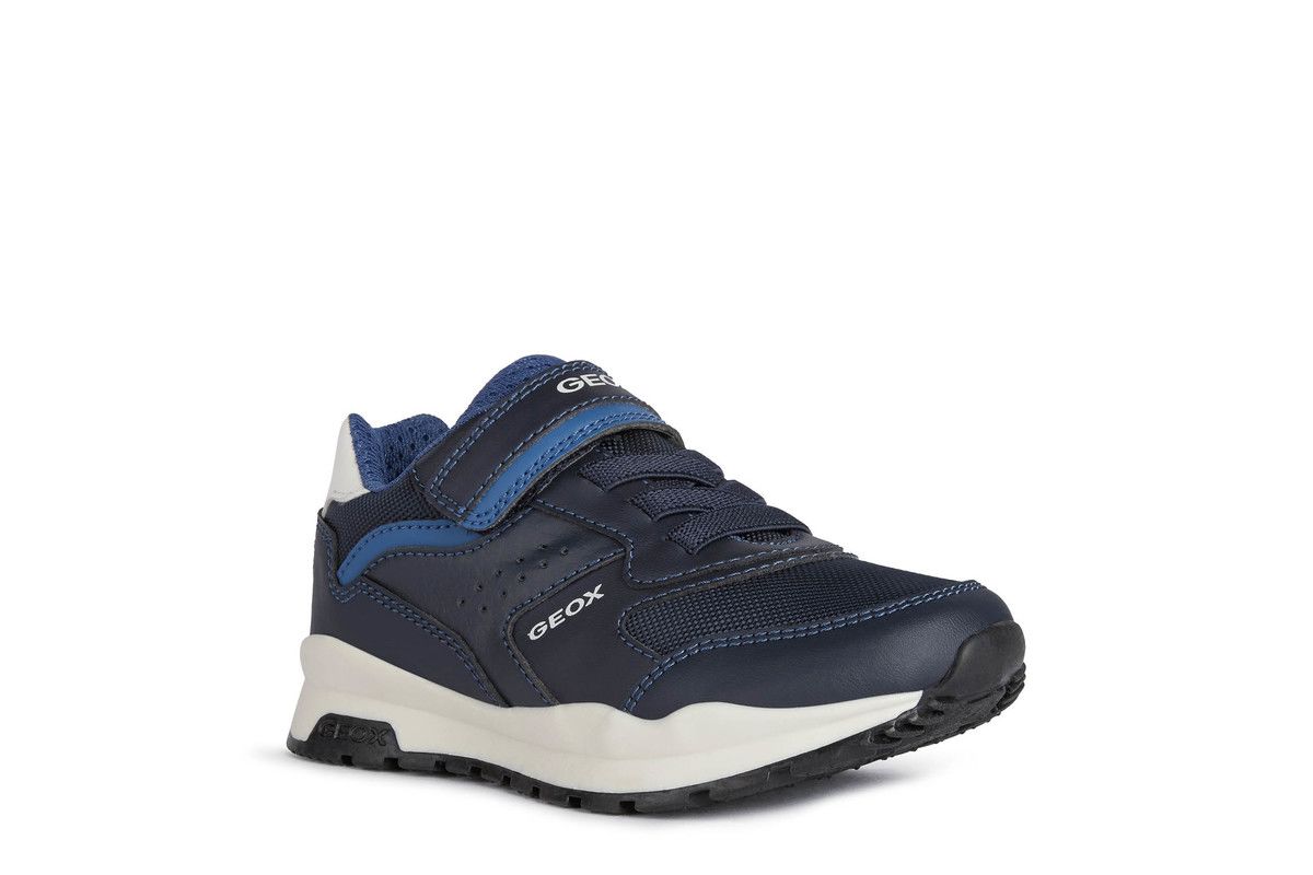 Geox - Pavel Boy Bungee (Navy) J1615A-Cf44K In Size 33 In Plain Navy For kids