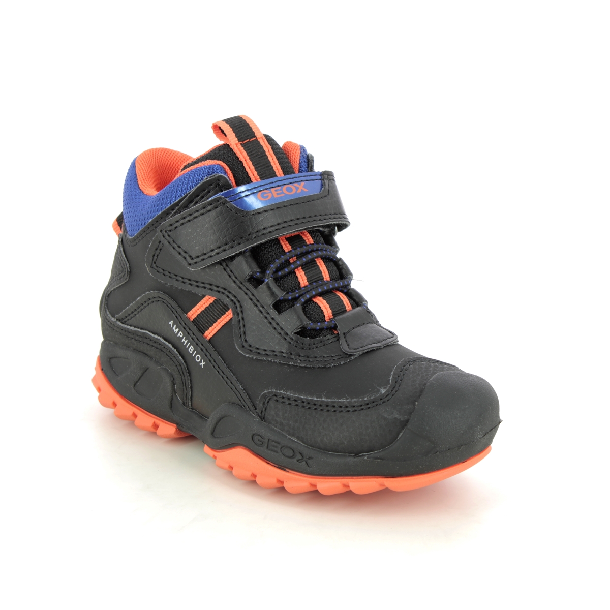Geox - Savage Boot Tex (Black) J261Wb-C0399 In Size 28 In Plain Black For School For kids