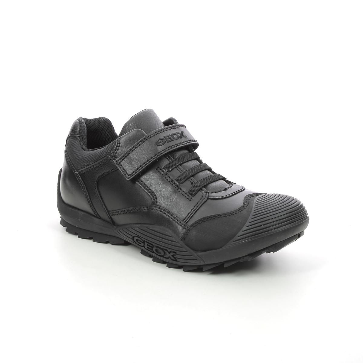 Encommium de ir al trabajo Geox Savage Bungee J0424B-C9999 Black Boys Shoes