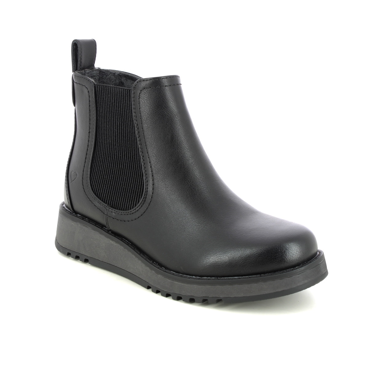 Heavenly Feet Rolo   2 New Black Womens Chelsea Boots 3503-34 In Size 3 In Plain Black