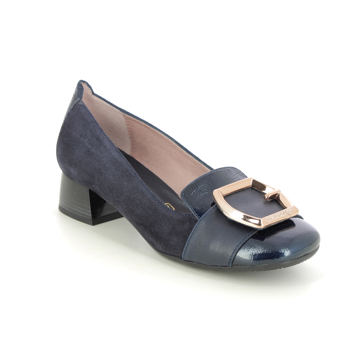Hispanitas Manila 35mm Navy suede Womens pumps HI232987-73 in a Plain Leather in Size 40