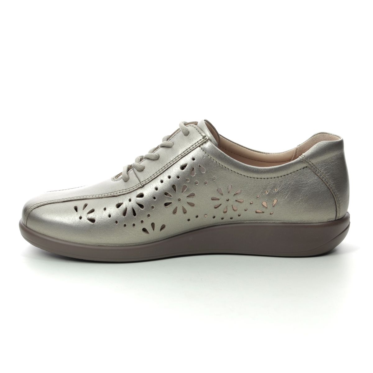 Hotter Ava E Fit Pewter Womens lacing shoes 0103-51