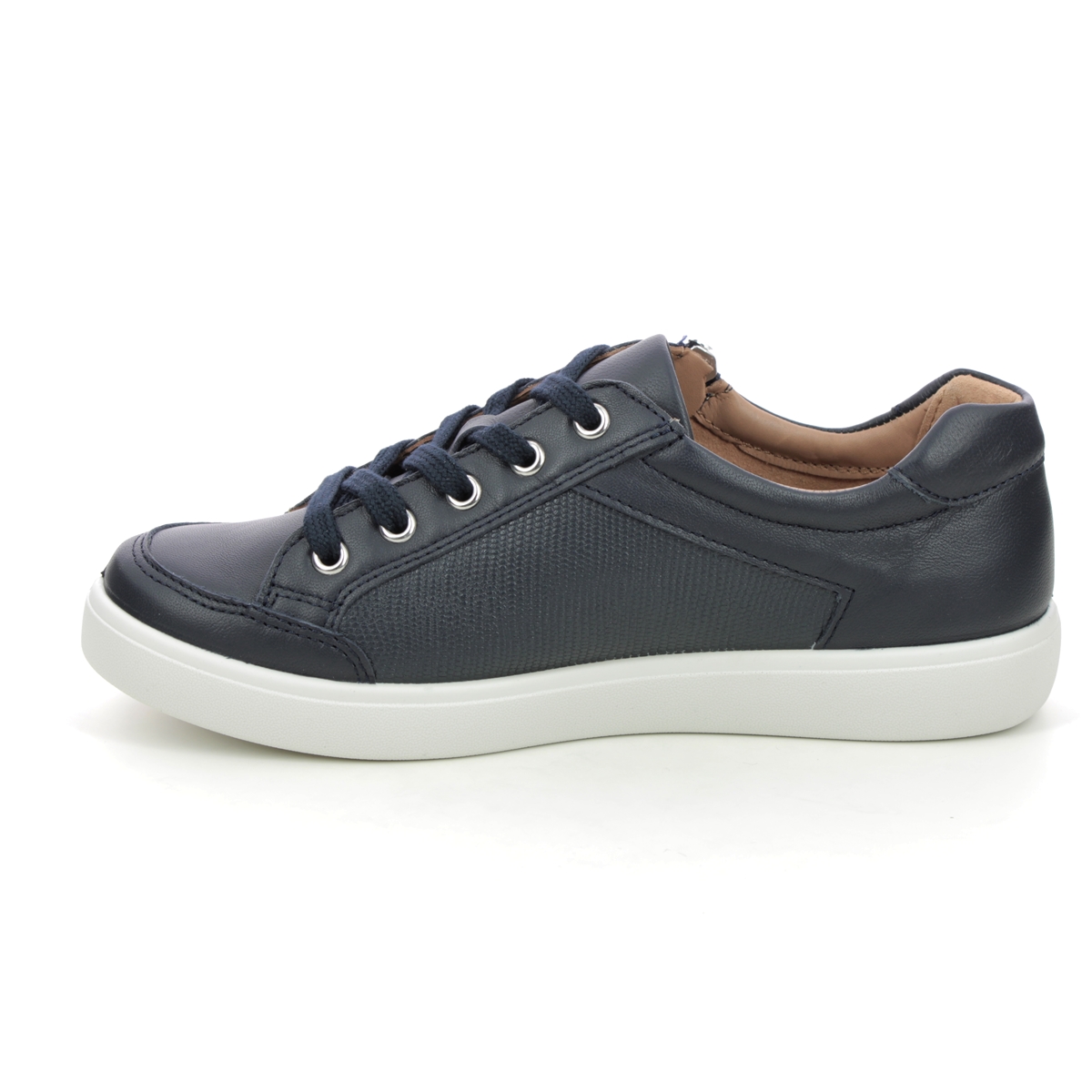 Hotter Chase 2 Wide 16112-71 Navy Leather trainers