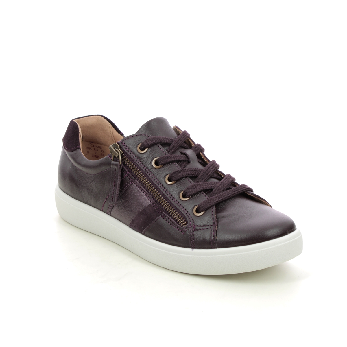 Hotter  Chase  2 Wide In Plum 1611290 In Size 5 In Plain Plum  Womens Shoes