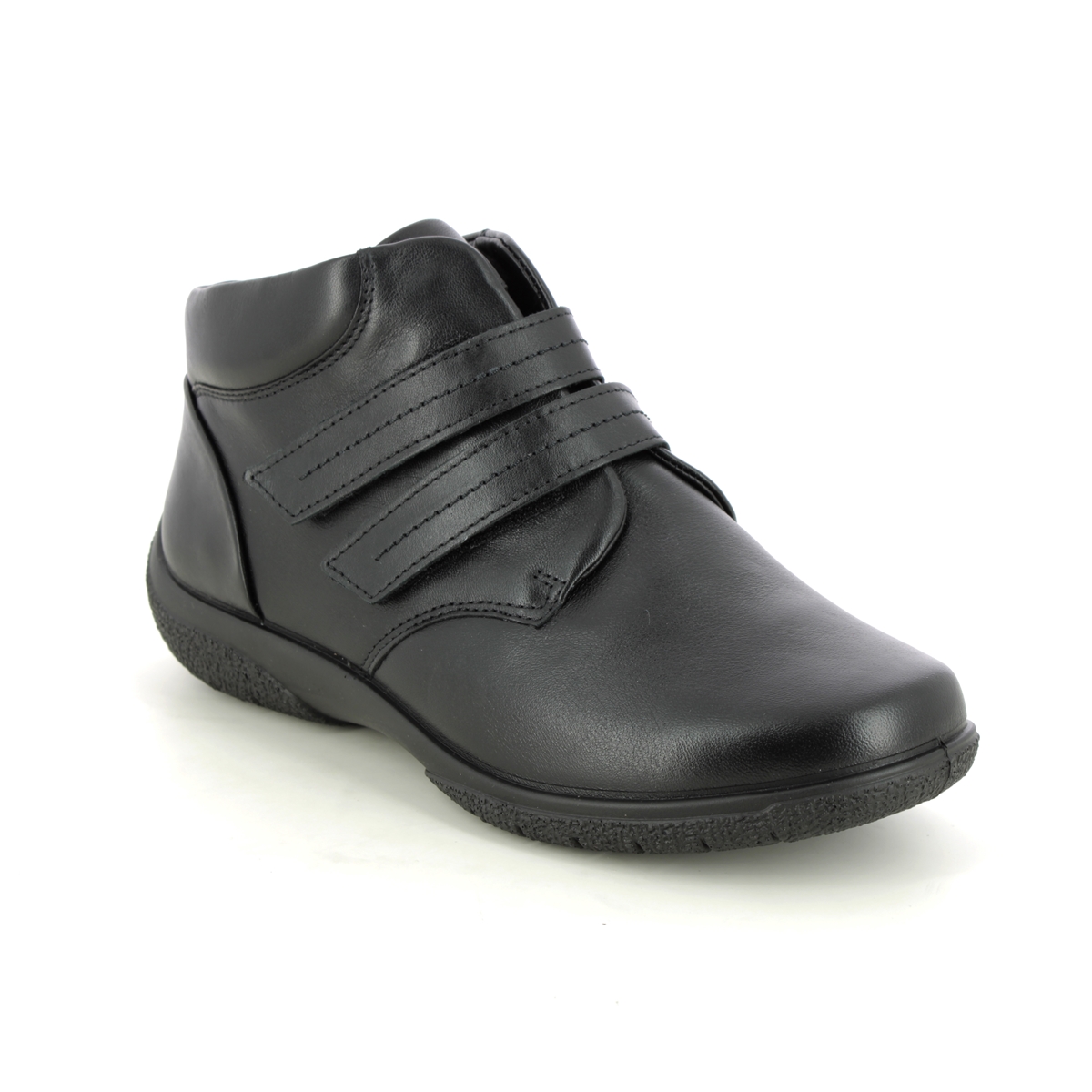 Hotter  Daydream 2 Extra Wide In Black Leather 1951831 In Size 5.5 In Plain Black Leather  Womens Shoes
