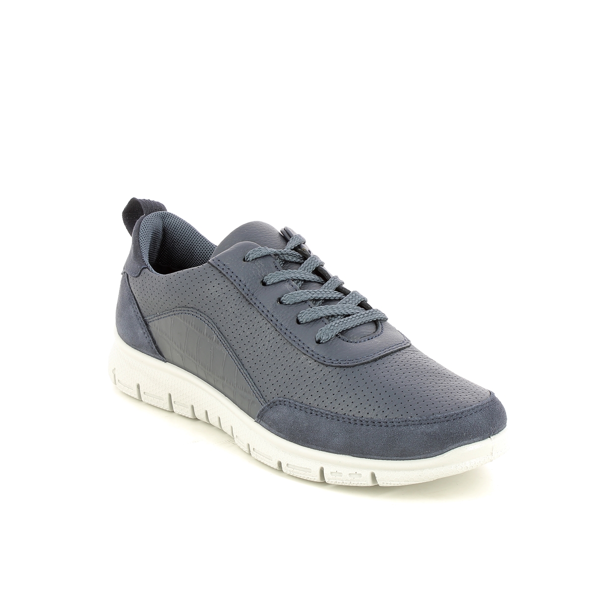Hotter Gravity 2 Standard 1034-71 Navy leather lacing shoes