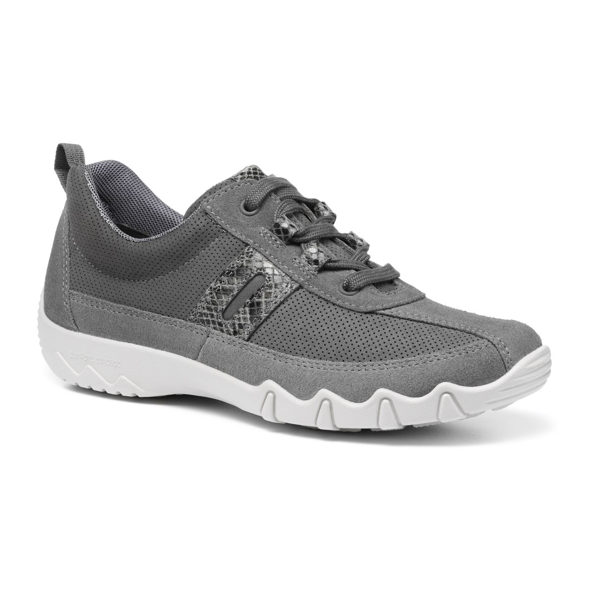 Hotter Leanne 2 Wide 9912-00 Grey lacing shoes