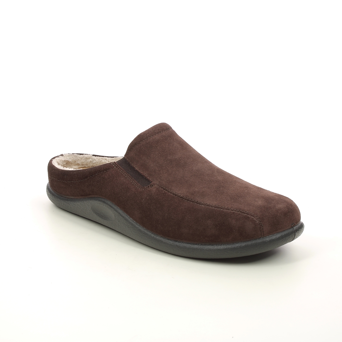 Hotter  Slide In Chocolate Brown 851727 In Size 11 In Plain Chocolate Brown  Womens Shoes