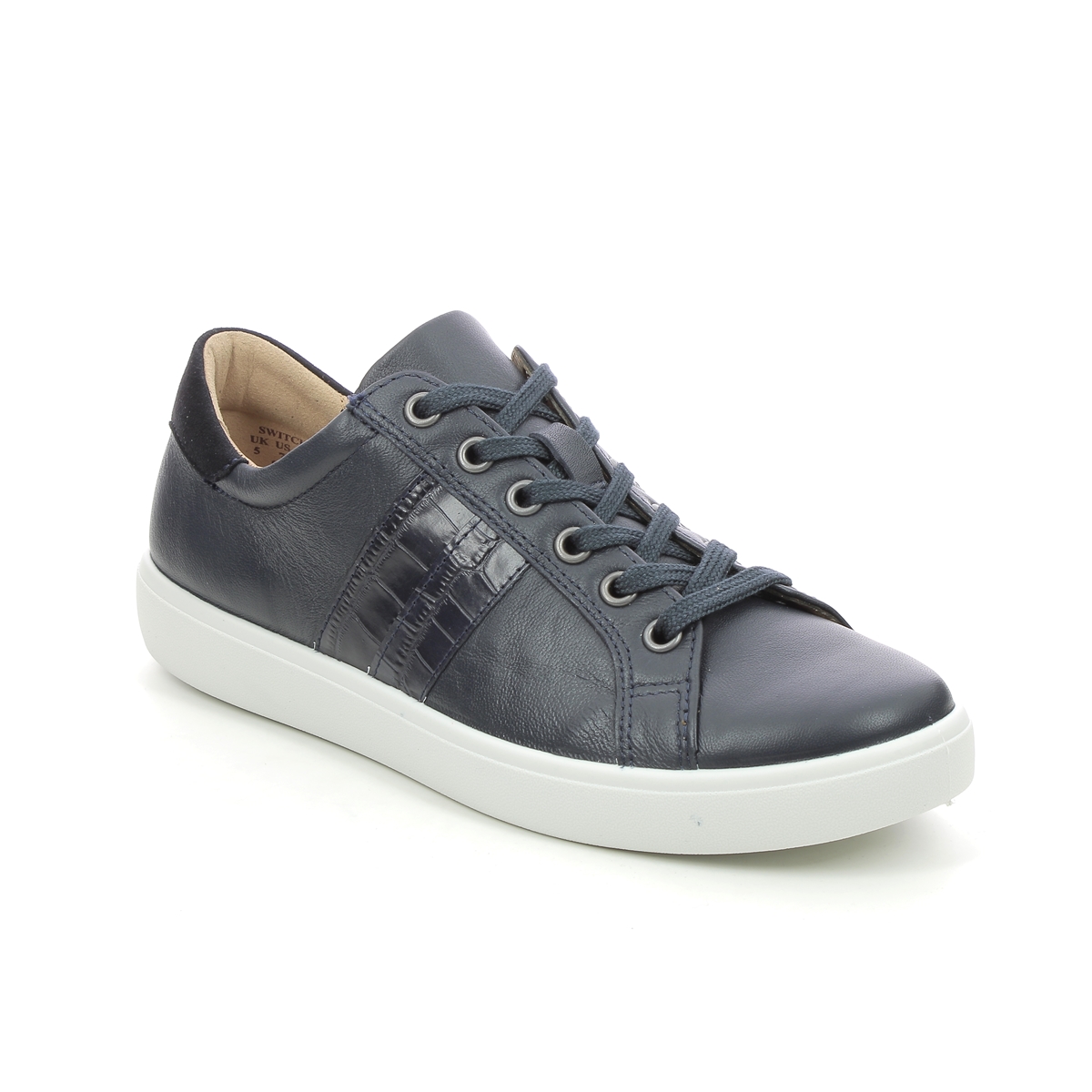 Hotter Switch Std 9909-70 Navy Leather trainers