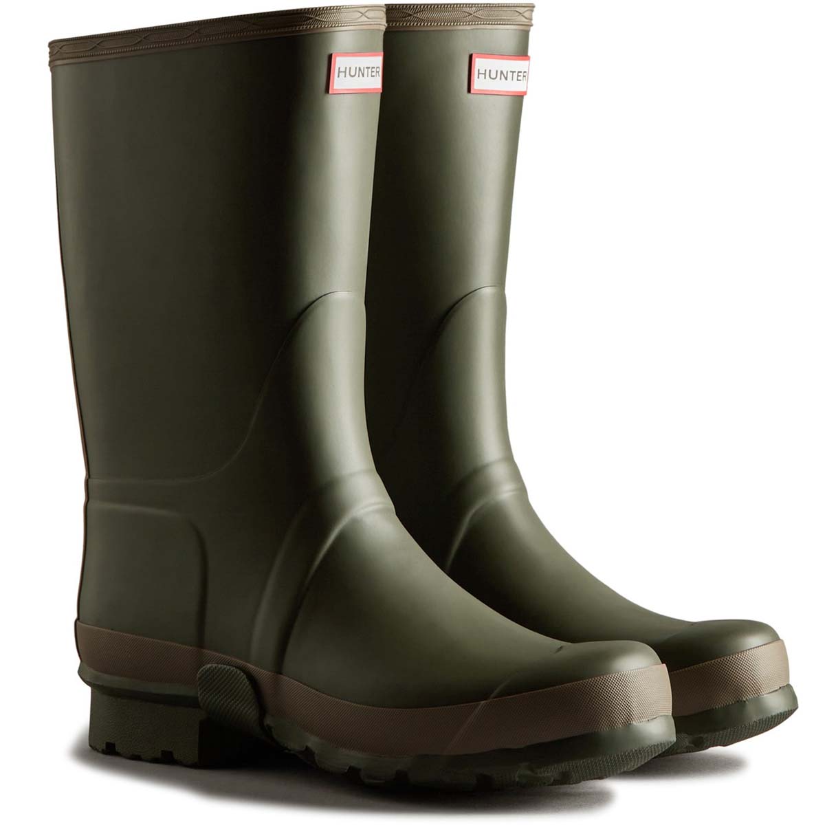 Hunter - Gardener Boot (Olive Green) Mft9141Rma In Size 9 In Plain Olive Green
