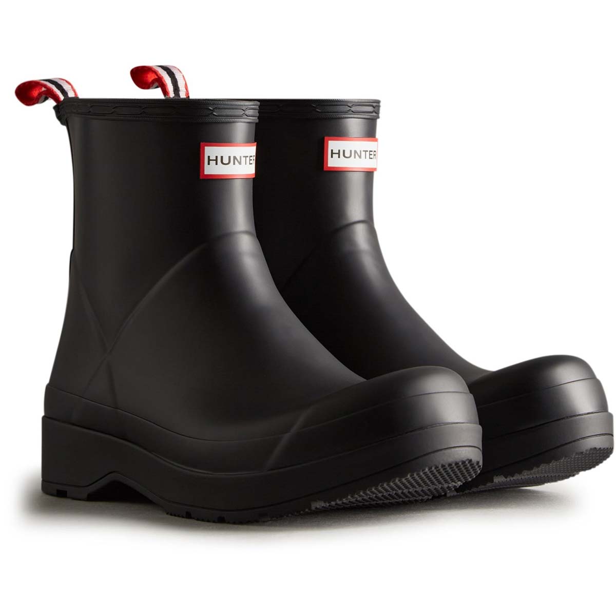 Hunter Play Boot Short Black Mens Wellingtons MFS9088RMA in a Plain Man-made in Size 7