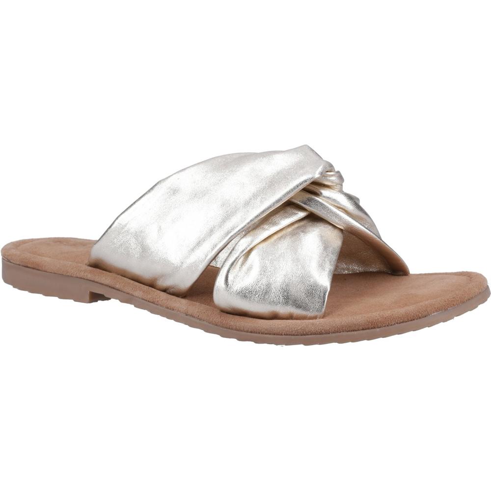 Hush Puppies Amy Gold Womens Comfortable Sandals HP38676-72168 in a Plain  in Size 3