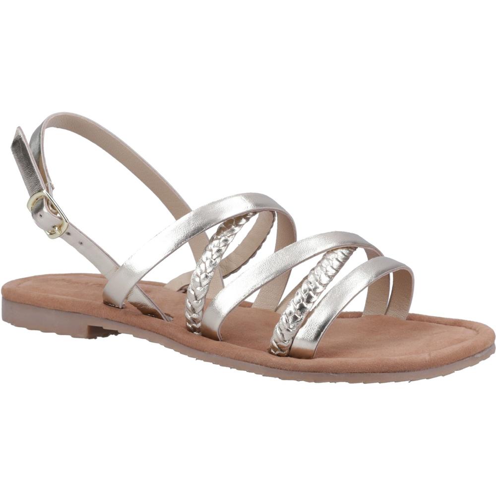 Hush Puppies Amanda Gold Womens Comfortable Sandals HP38675-72167 in a Plain  in Size 8