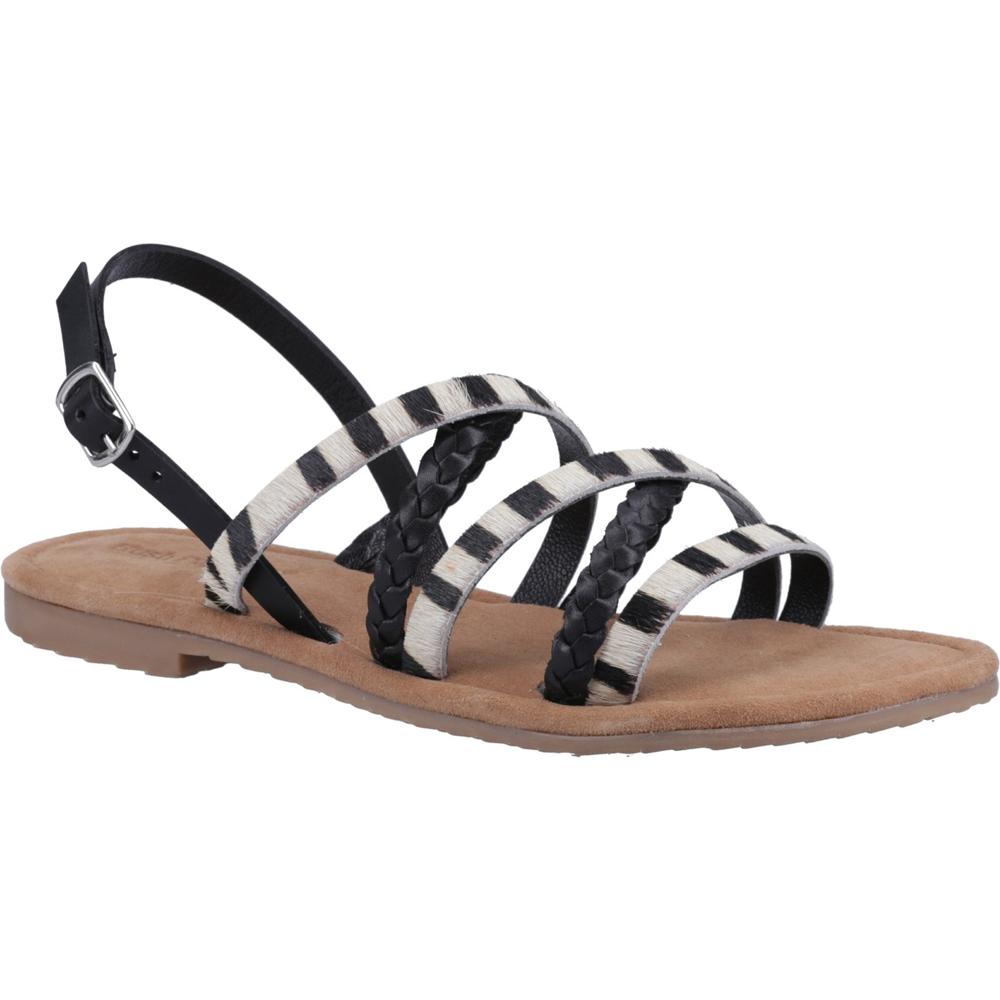 Hush Puppies Amanda Black Womens Comfortable Sandals HP38675-72165 in a Plain  in Size 9
