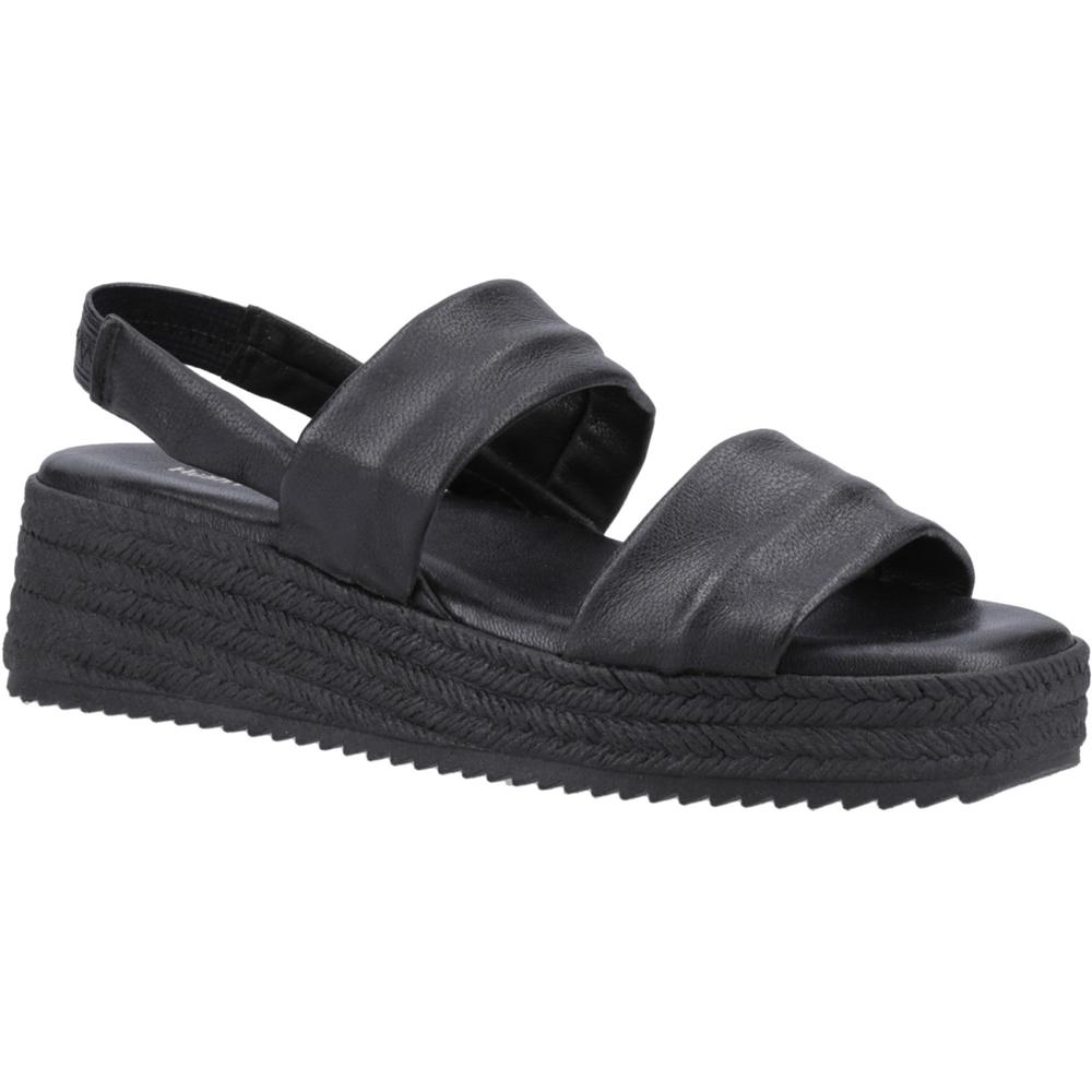 Hush Puppies Rachel Black Womens Comfortable Sandals HP38660-72099 in a Plain  in Size 7