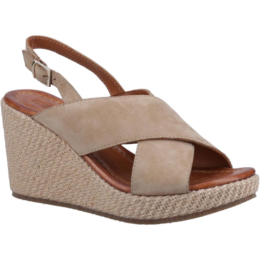 Hush Puppies Perrie Taupe Womens Heeled Sandals HP38678-72177 in a Plain  in Size 6