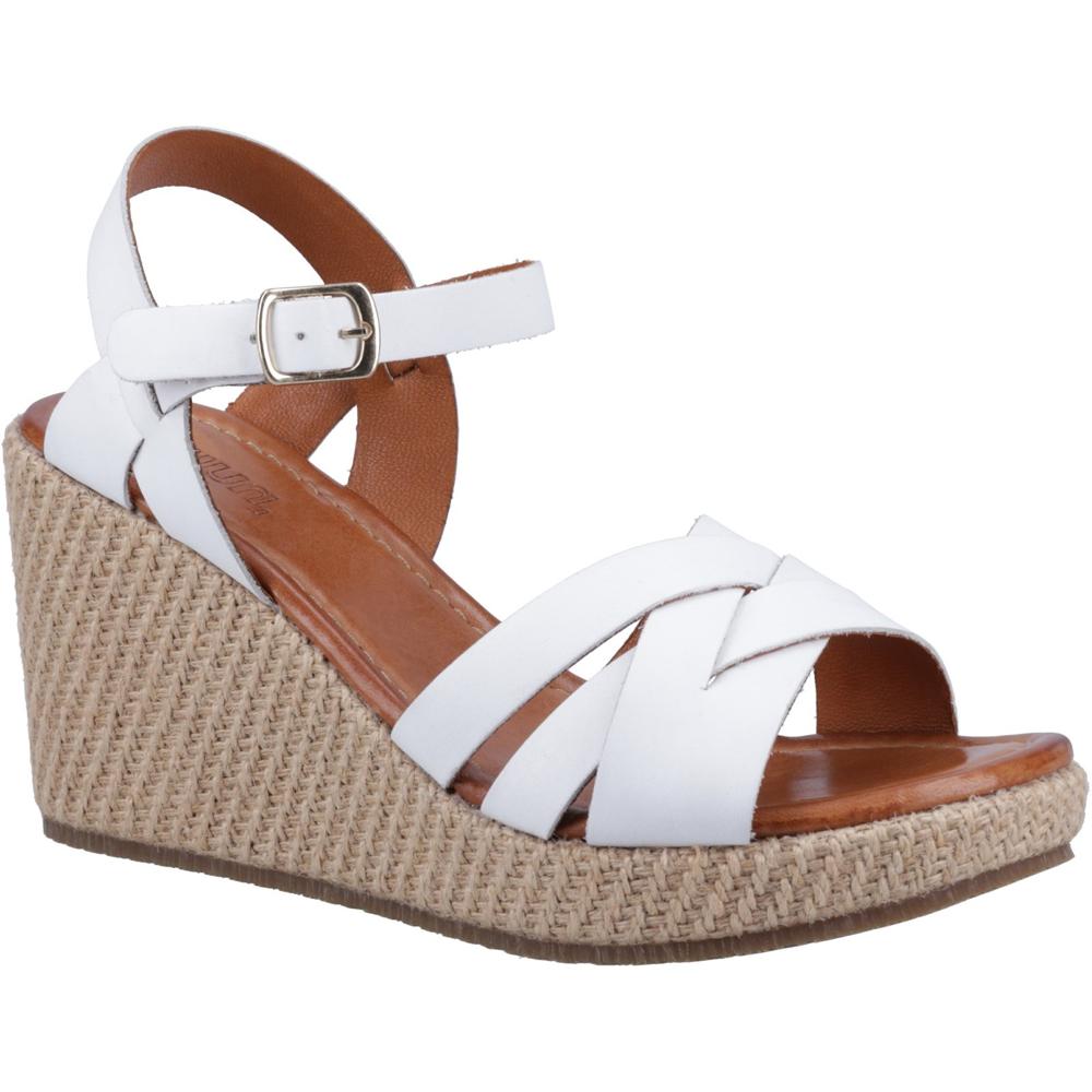 Hush Puppies Phoebe White Womens Heeled Sandals HP38677-72175 in a Plain  in Size 6