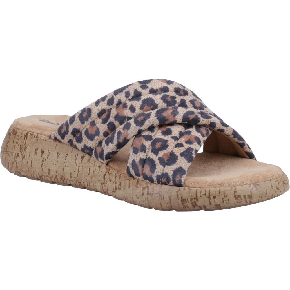 Hush Puppies Sarah Leopard print Womens Comfortable Sandals HP38687-72207 in a Plain  in Size 3