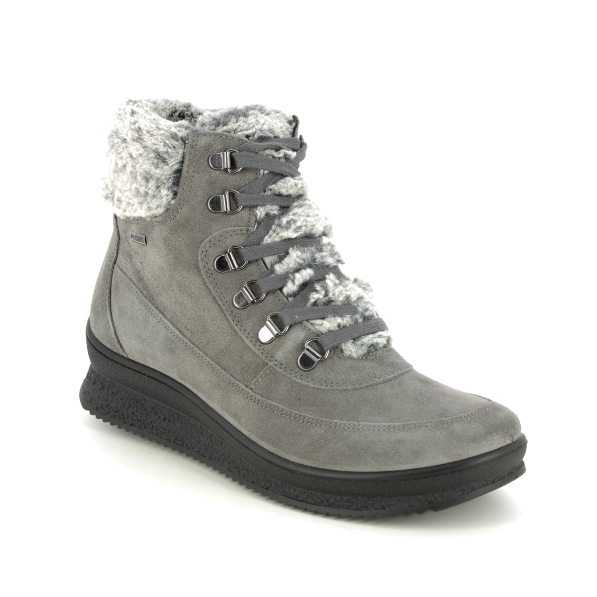 IMAC Keniata Fur Tex Grey suede Womens Winter Boots 6809-7170018