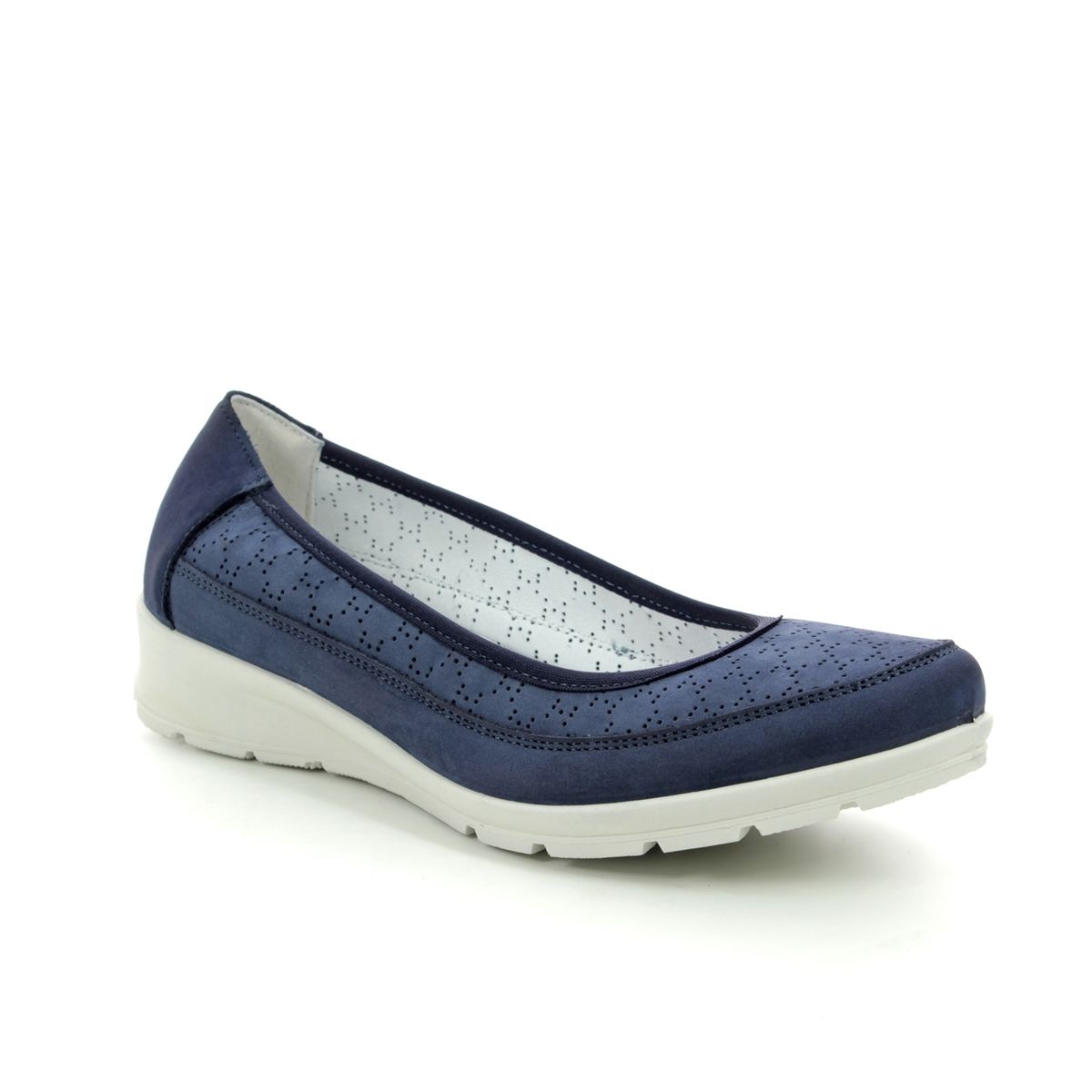 IMAC Kristaperf Navy Nubuck Womens pumps 6170-30023009 in a Plain Leather in Size 40