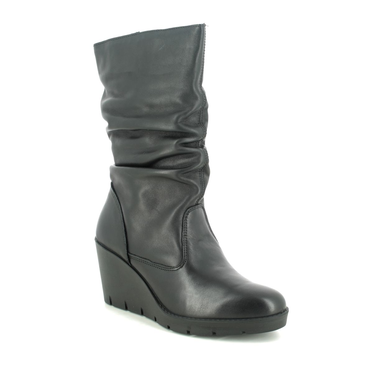 IMAC Vale Slouch 6540-1400011 Black leather Mid Calf Boots