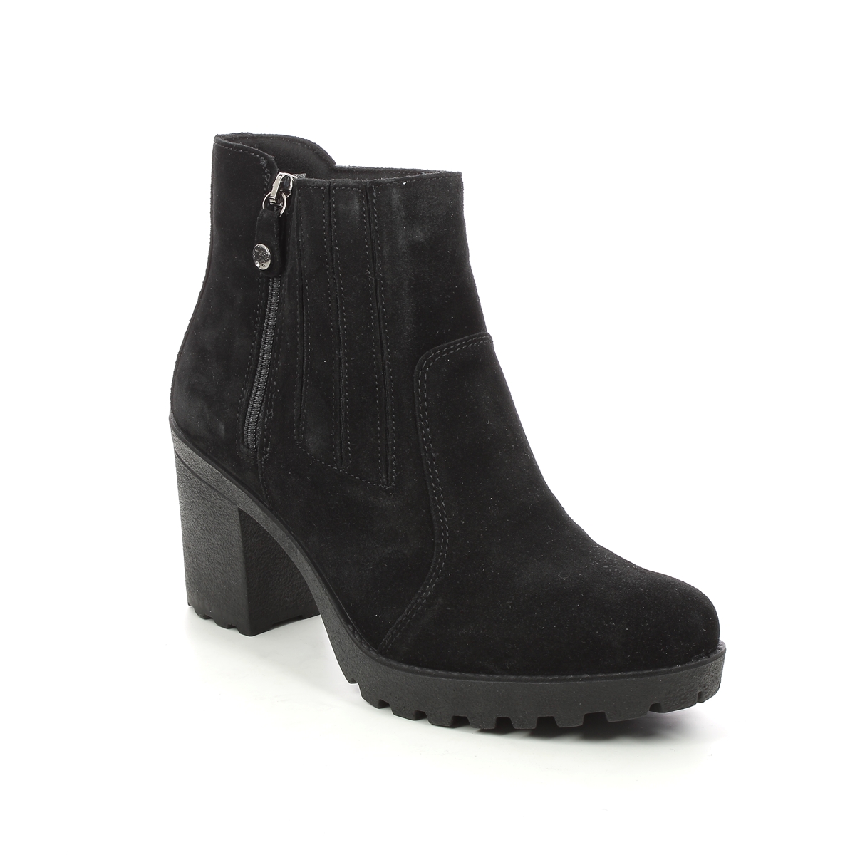 IMAC Vicky 15 Black suede Womens Heeled Boots 8411-7150011 in a Plain Leather in Size 39