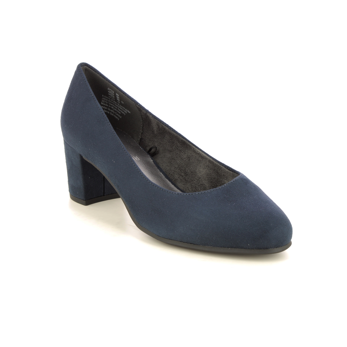 Jana Abuplain Wide Navy Womens Court Shoes 22478-42-804 in a Plain Man-made in Size 41