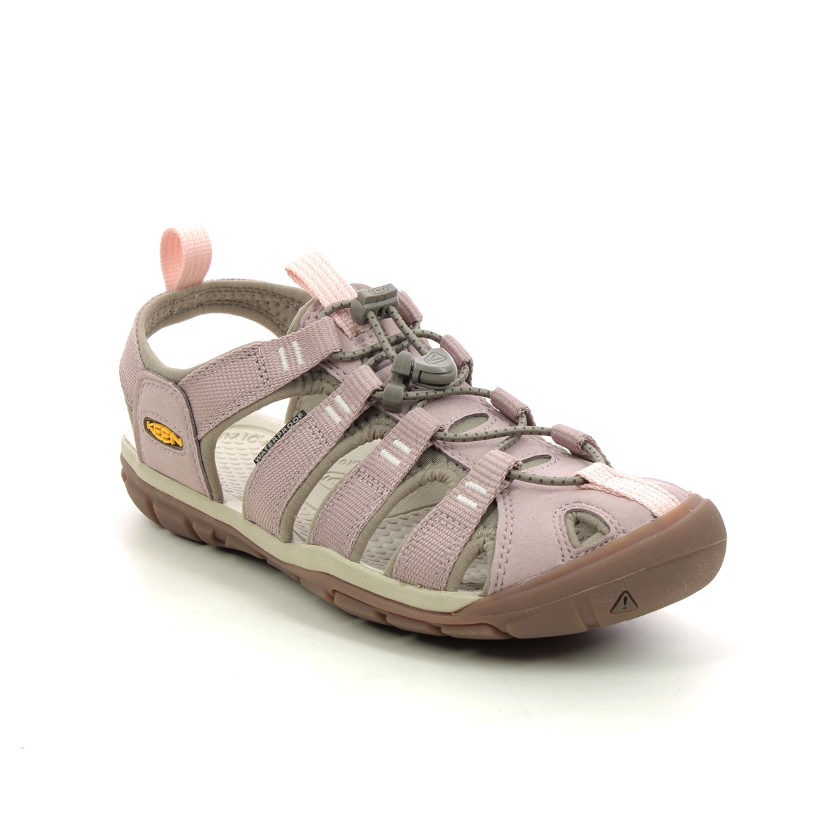 Keen Clearwater Cnx Rose pink Womens Closed Toe Sandals 1027408- in a Plain Textile in Size 8
