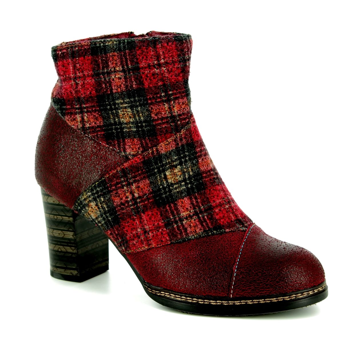 hoeveelheid verkoop Vervullen Guggenheim Museum Laura Vita Elea 018 8503-80 Dark Red ankle boots
