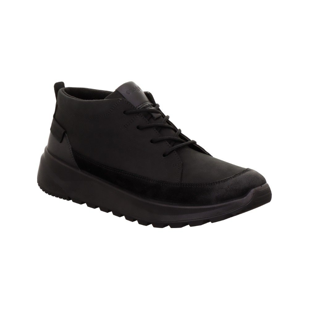 Legero Anzio Lo Chukka Black nubuck Mens Chukka Boots 2000520-0000 in a Plain Nubuck Leather in Size 46