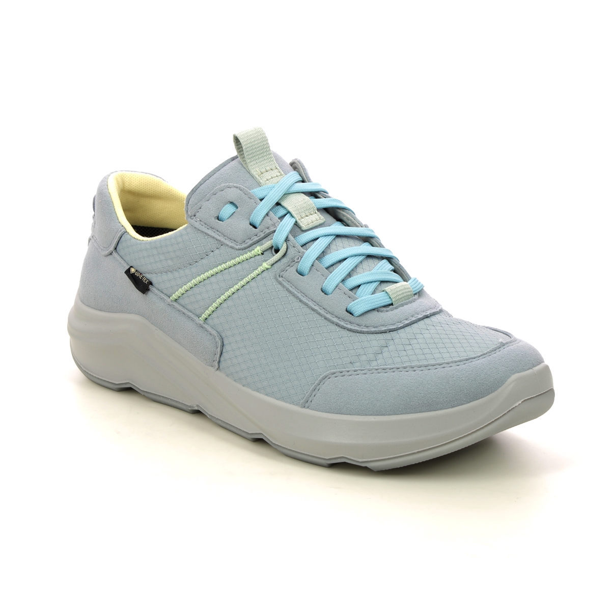 Legero Bliss Gtx Wide Light blue Womens Walking Shoes 2000318-8500 in a Plain Textile in Size 5