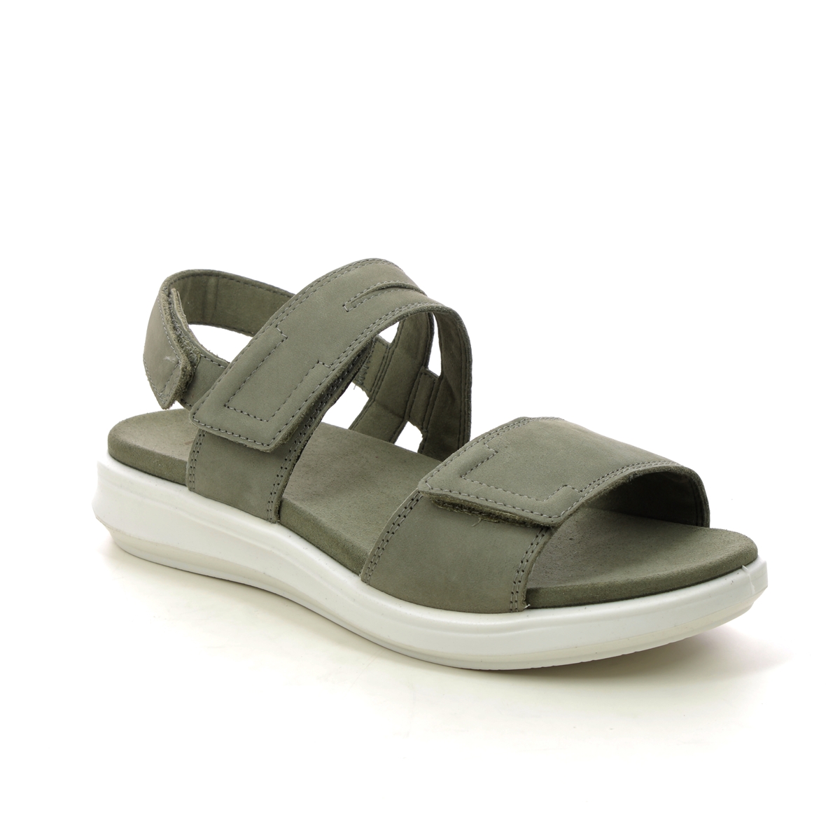 Legero Ella 3v Sage green Womens Comfortable Sandals 2000311-7520 in a Plain Leather in Size 41