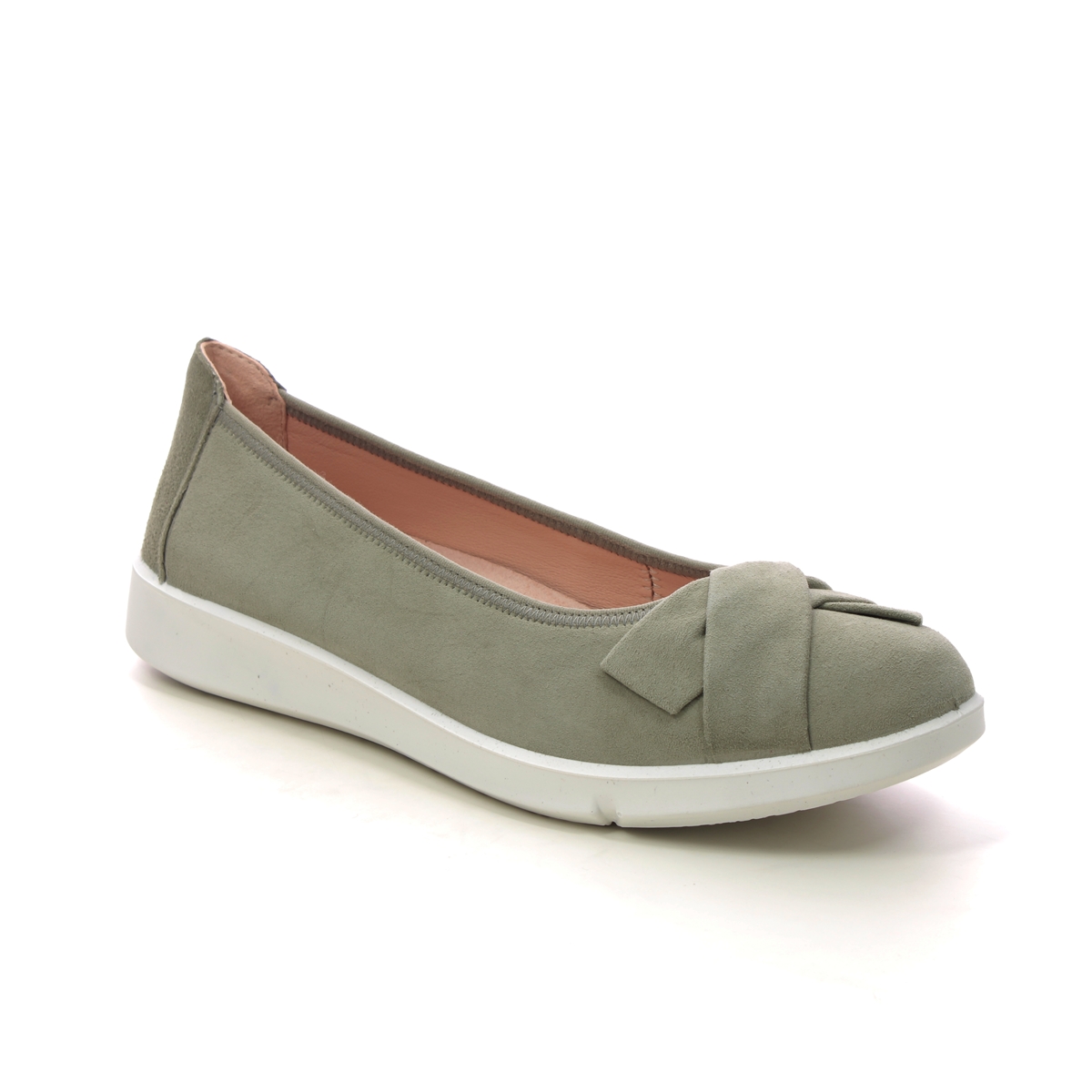 Legero Lucca Bow Sage green Womens pumps 2009884-7520 in a Plain Leather in Size 4