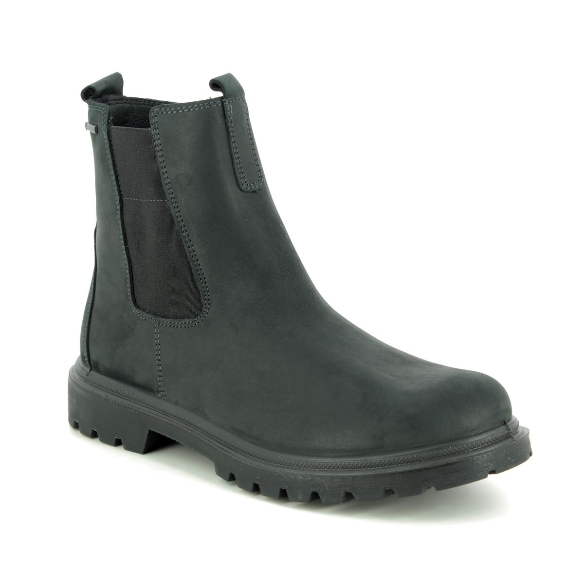 Legero Monta Gore-Tex Black Nubuck Womens Chelsea Boots 09663-00 In Size 36 In Plain Black Nubuck