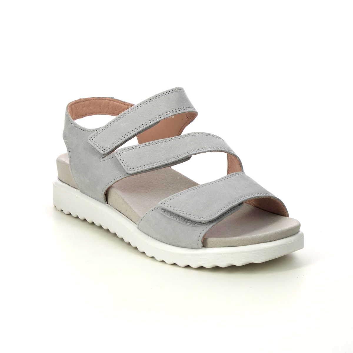 Legero Move  Marigo Light Grey Nubuck Womens Comfortable Sandals 2000781-2510 in a Plain Leather in Size 38
