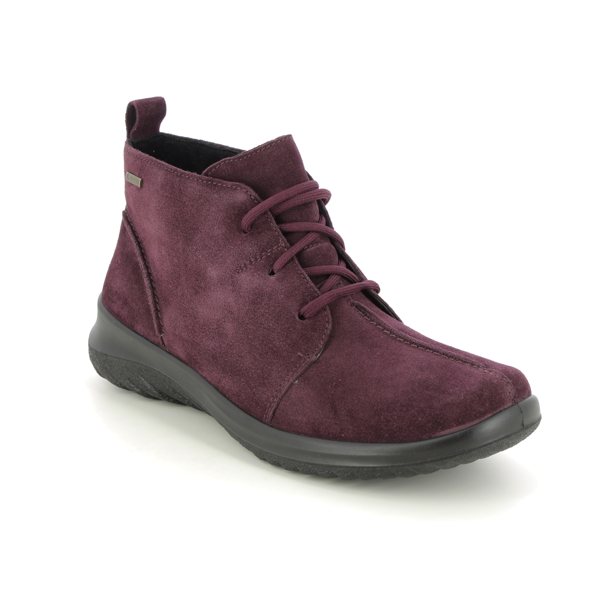 Legero Soft Lace Gtx Wine Womens Lace Up Boots 2009569-5920 in a Plain Leather in Size 6.5