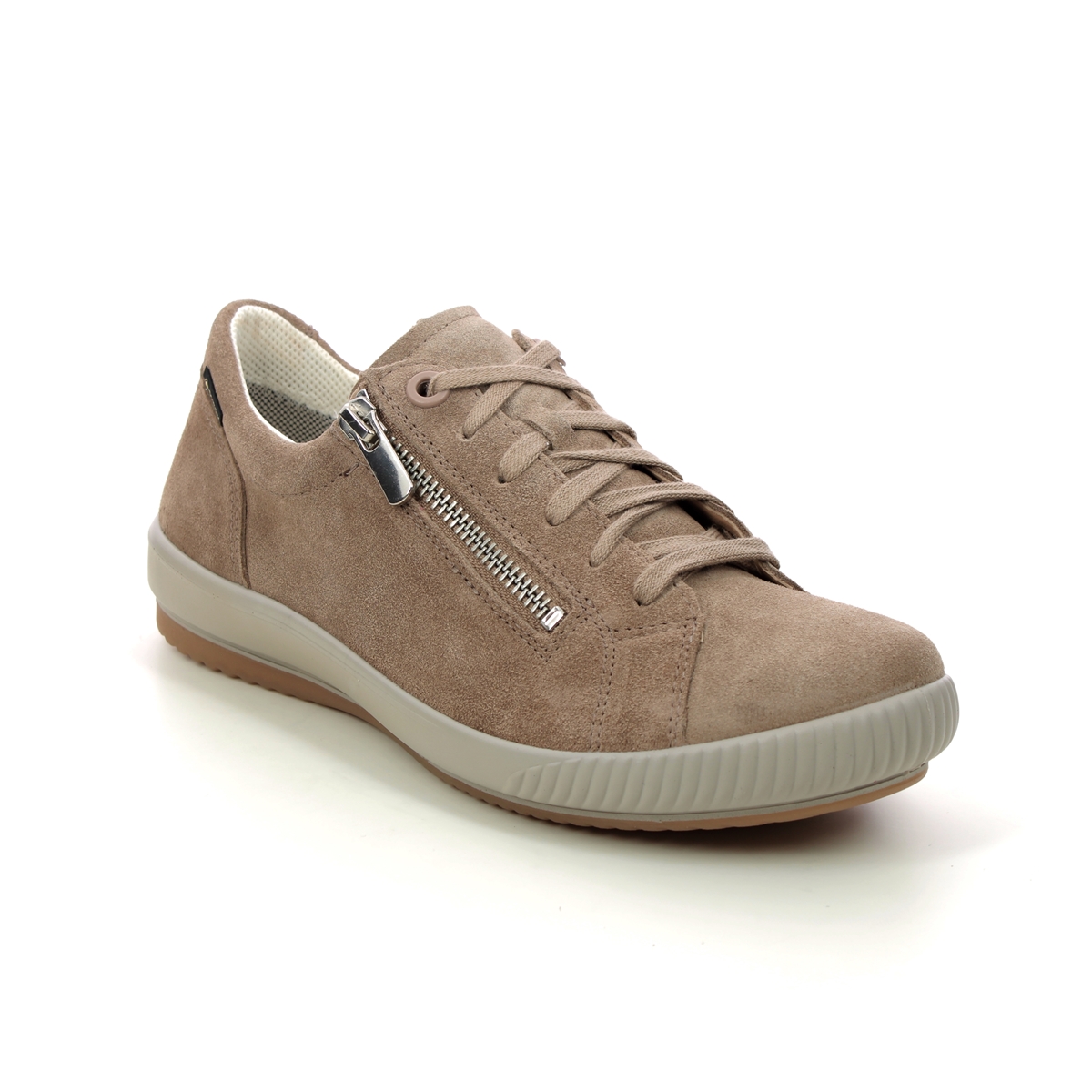 Legero Tanaro 5 Gtx Beige Suede Womens Lacing Shoes 2000219-4500 In Size 5 In Plain Beige Suede