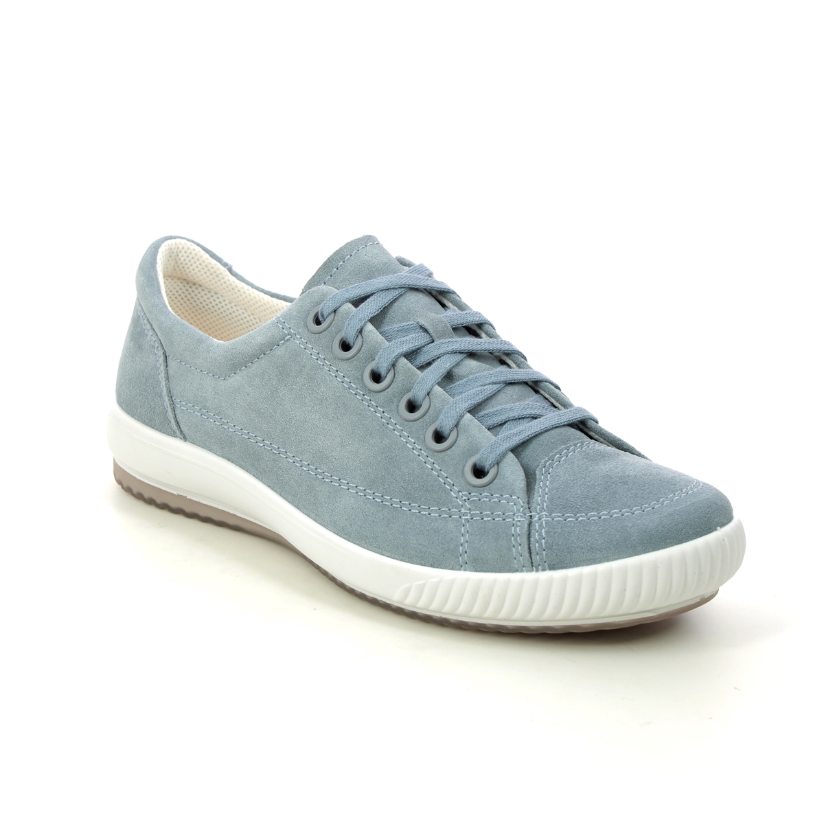 Legero Tanaro 5 Stitch Blue Grey Womens Lacing Shoes 2000161-8500 In Size 6.5 In Plain Blue Grey
