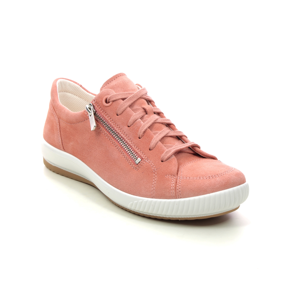 Legero Tanaro 5 Zip Peach Nubuck Womens Lacing Shoes 2000162-5430 In Size 3.5 In Plain Peach Nubuck